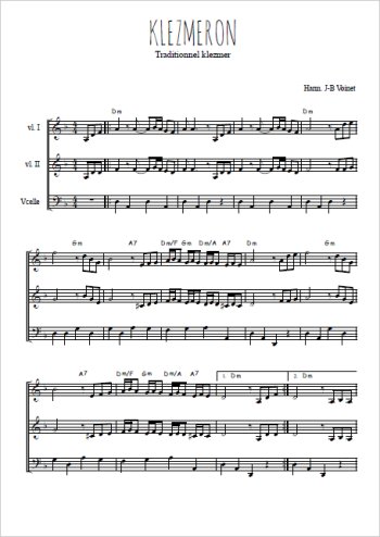 Téléchargez la partition de Klezmeron